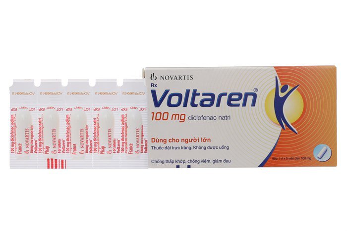 Sử dụng thuốc Voltaren đặt hậu môn sau sinh