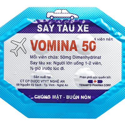 Thuốc chống say tàu xe Vomina