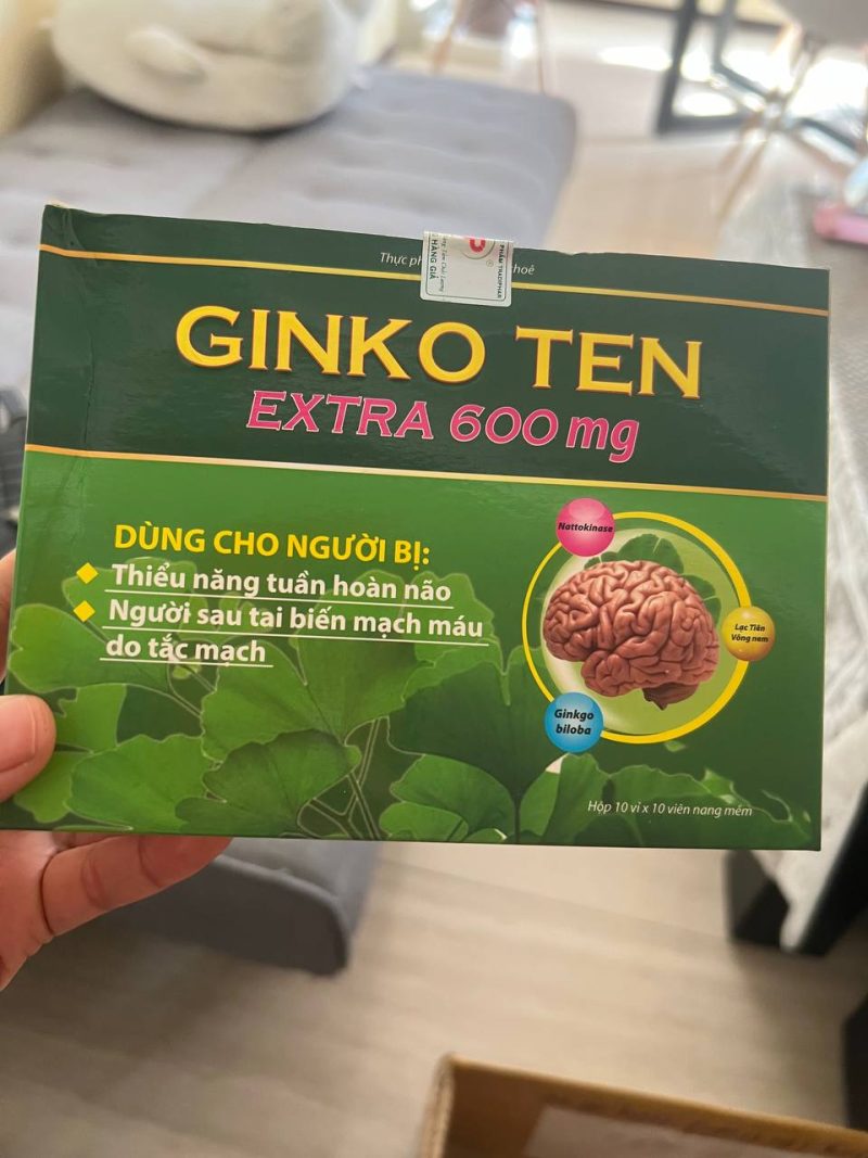 Viên Uống Ginkgo 600 Mg Natural Giúp Hoạt Huyết Dưỡng Não Hộp 100 Viên - Mediusa