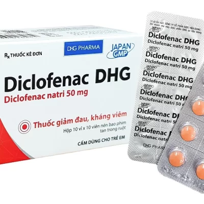 Thuốc giảm đau, kháng viêm Diclofenac DHG 50mg